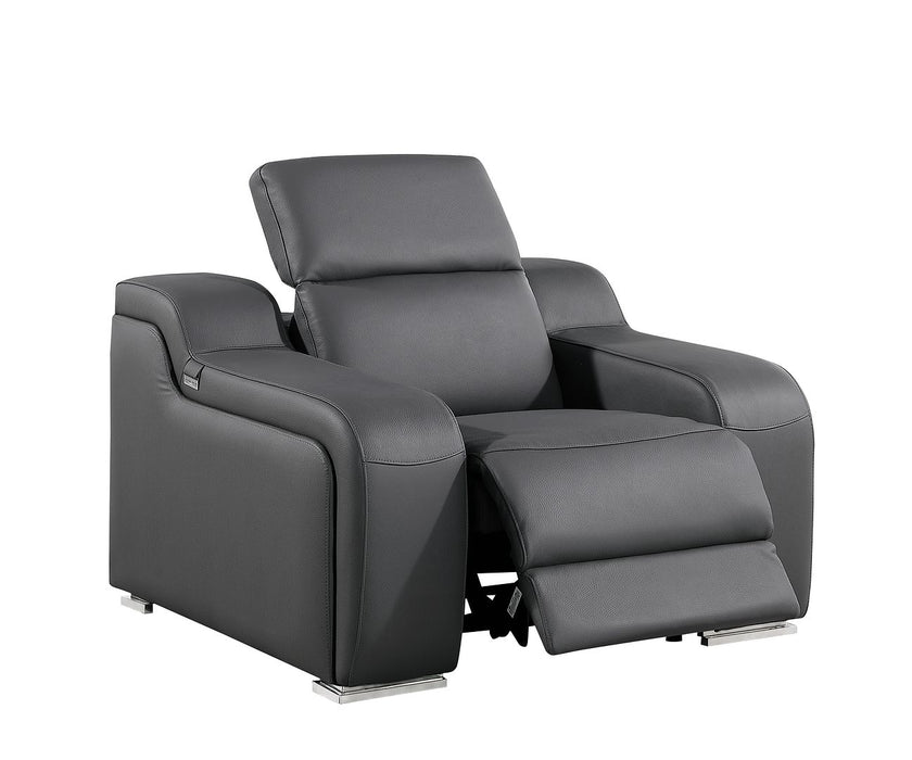 Global United 6111 Power Reclining Chair | Genuine Leather