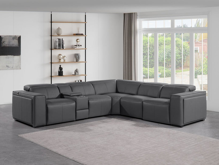 1224 Sectional - Dark Grey 6pc
