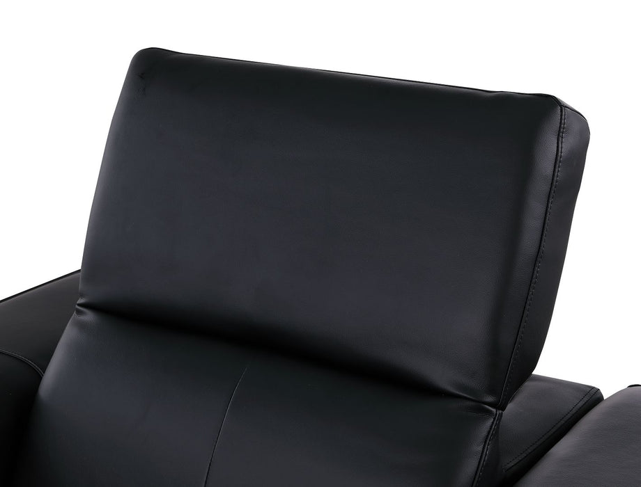Global United 1208 Black 6PC Sectional