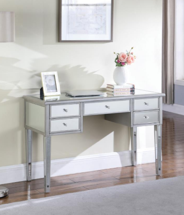 Z Elevations Damina Antique Silver Office Desk