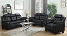 Dash Loveseat - Black Contemporary Loveseat | NorCal Furniture Santa Clara CA