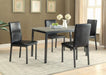 CENTER  DINING CHAIR - Black Transitional Dining Chair | NorCal Furniture Santa Clara CA