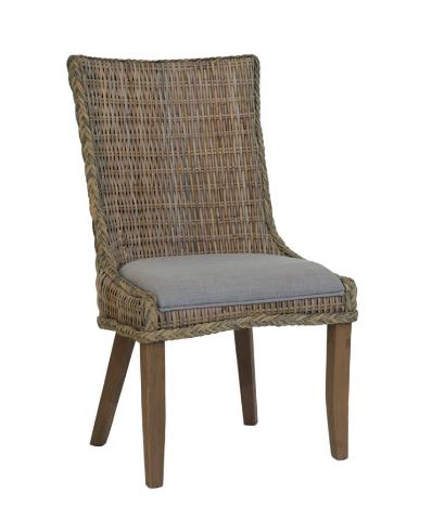 Elevations Solomon Grey Washed Dining Chair