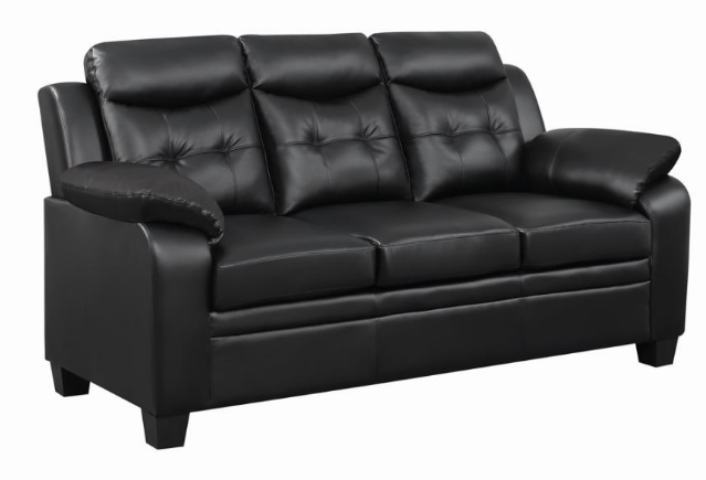 Everyday Black Stationary Sofa