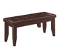 D ANN  DINING BENCH - Brown Transitional Dining Bench | NorCal Furniture Santa Clara CA