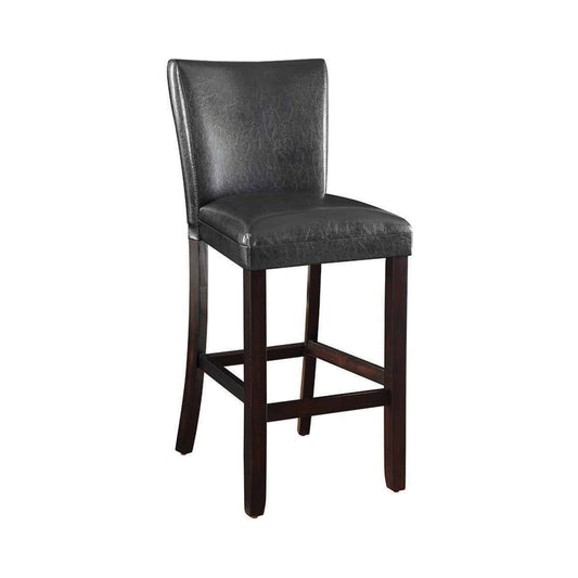 BLACK - UPHOLSTERED BAR STOOL