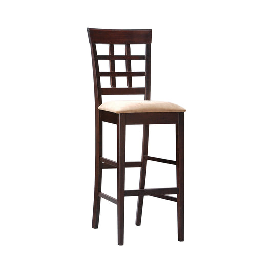 TAN/CAPPUCCINO - UPHOLSTERED BAR STOOL