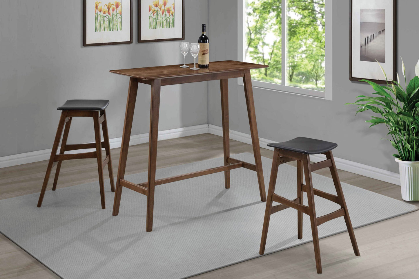 DARK GREY - BAR STOOL