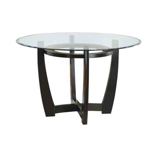 CAPPUCCINO - GLASS TOP DINING TABLE