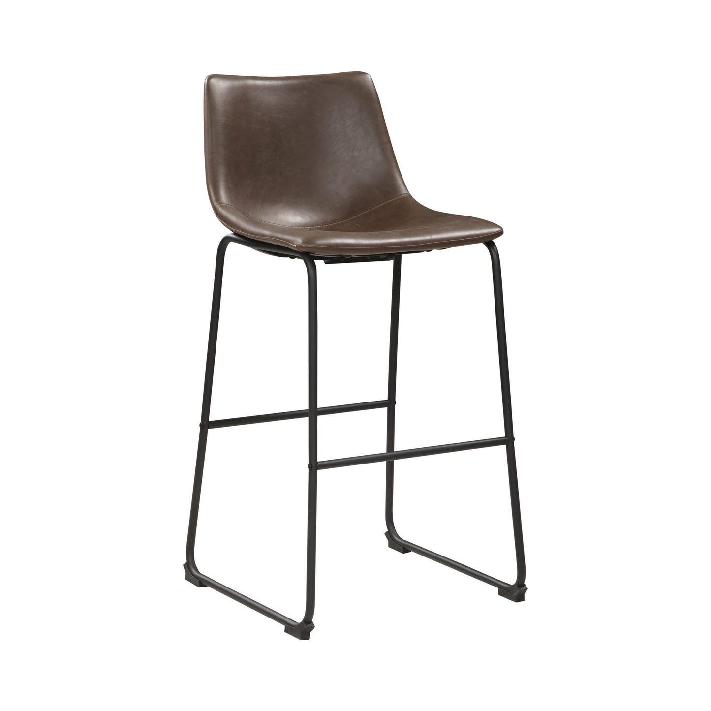 TWO-TONE BROWN - ARMLESS  BAR STOOL