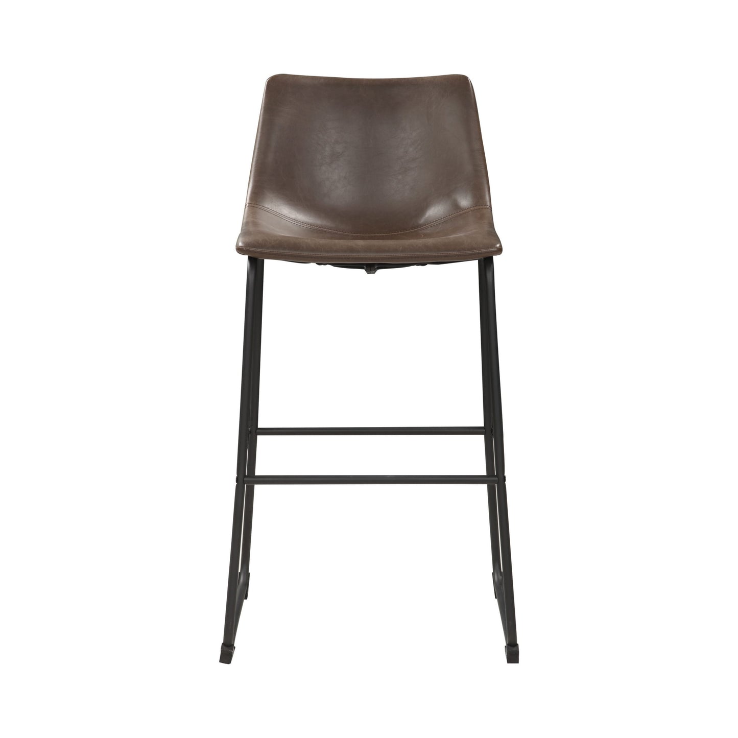 TWO-TONE BROWN - ARMLESS  BAR STOOL