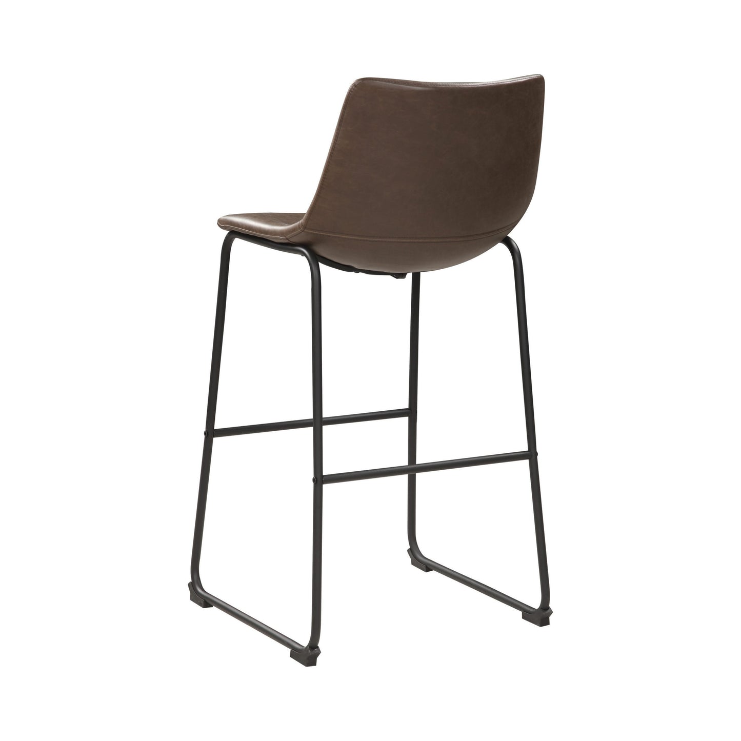 TWO-TONE BROWN - ARMLESS  BAR STOOL