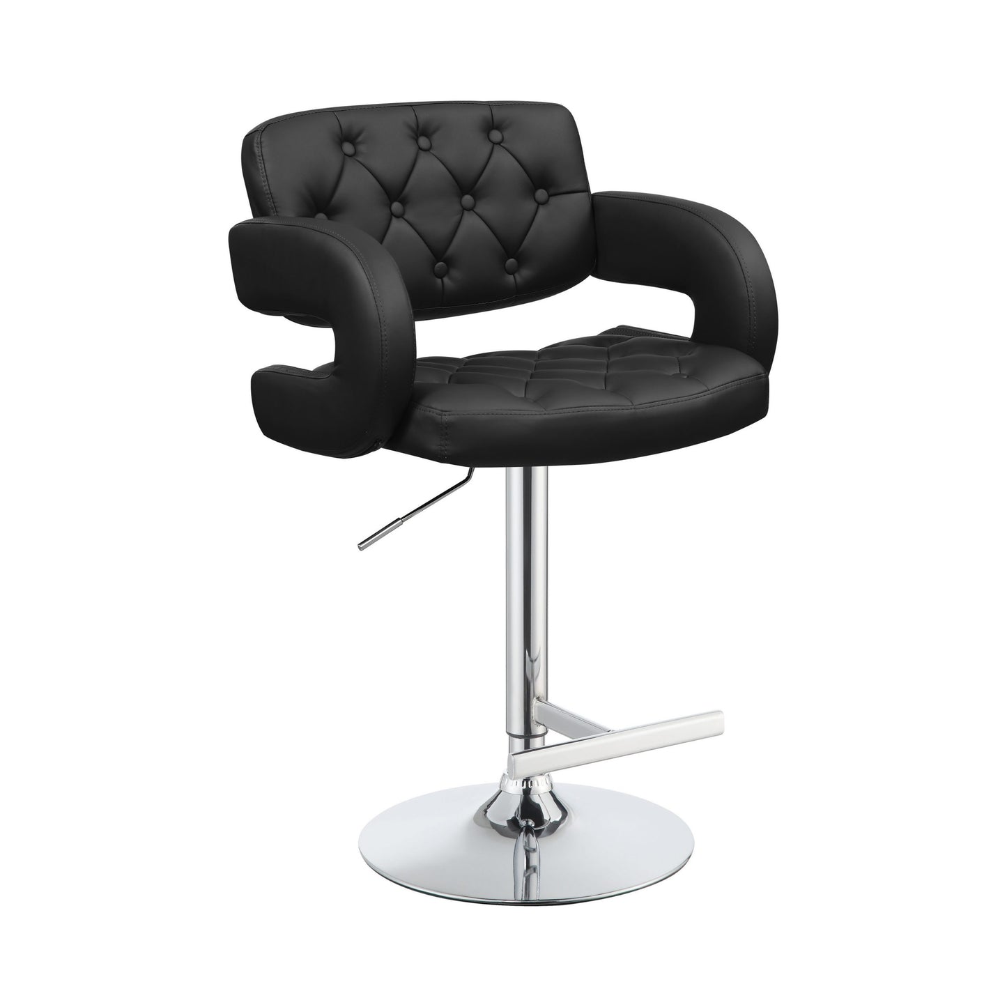 BLACK - 29" ADJUSTABLE HEIGHT BAR STOOL