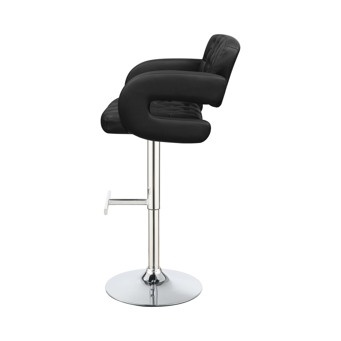 BLACK - 29" ADJUSTABLE HEIGHT BAR STOOL