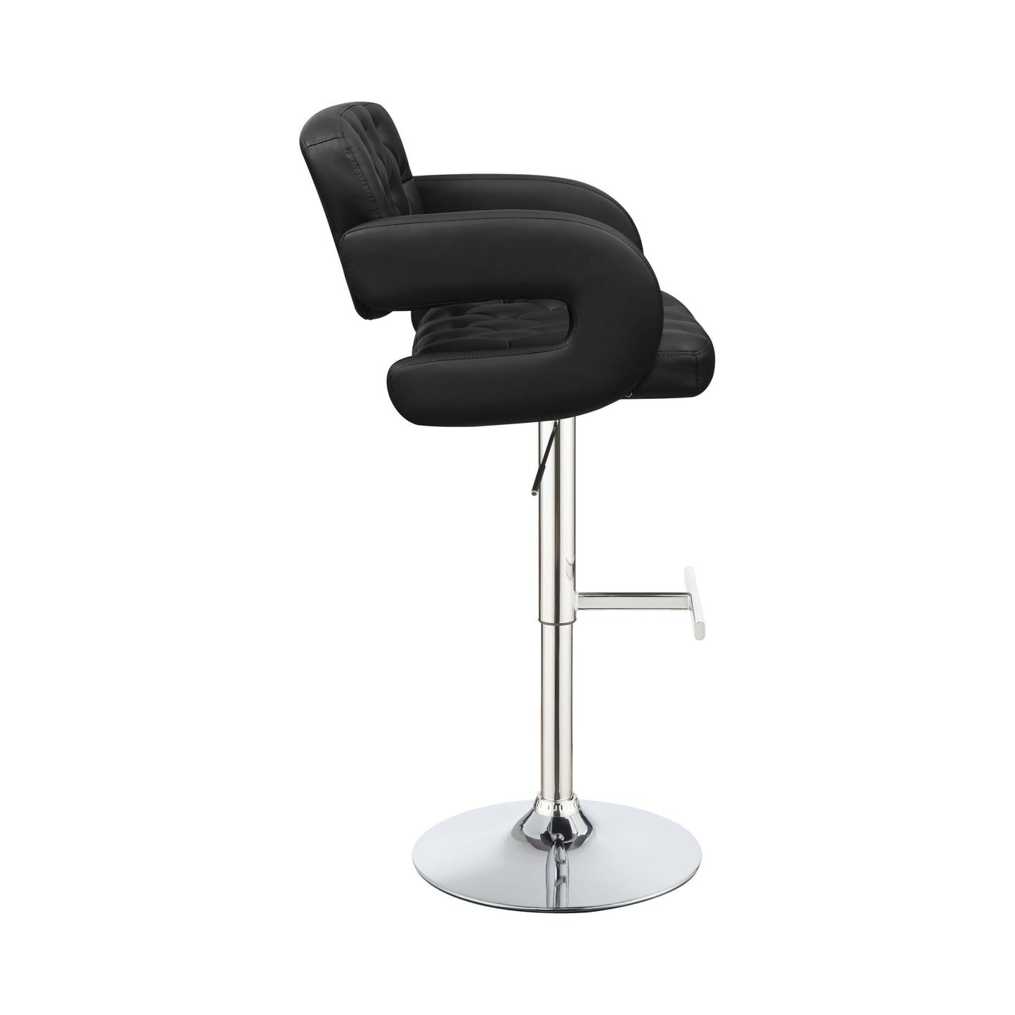 BLACK - 29" ADJUSTABLE HEIGHT BAR STOOL