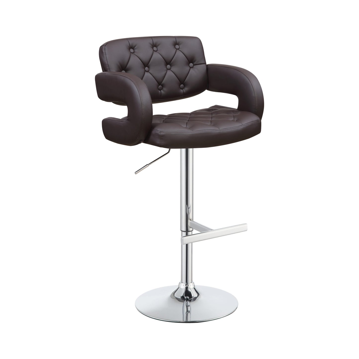 BROWN- 29" ADJUSTABLE HEIGHT BAR STOOL