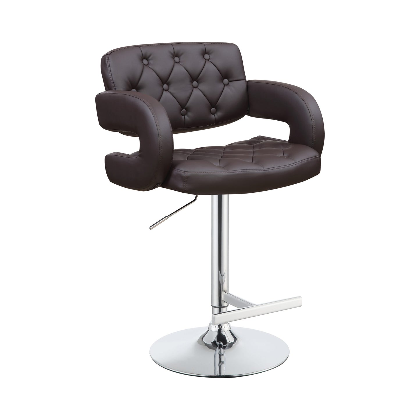 BROWN- 29" ADJUSTABLE HEIGHT BAR STOOL