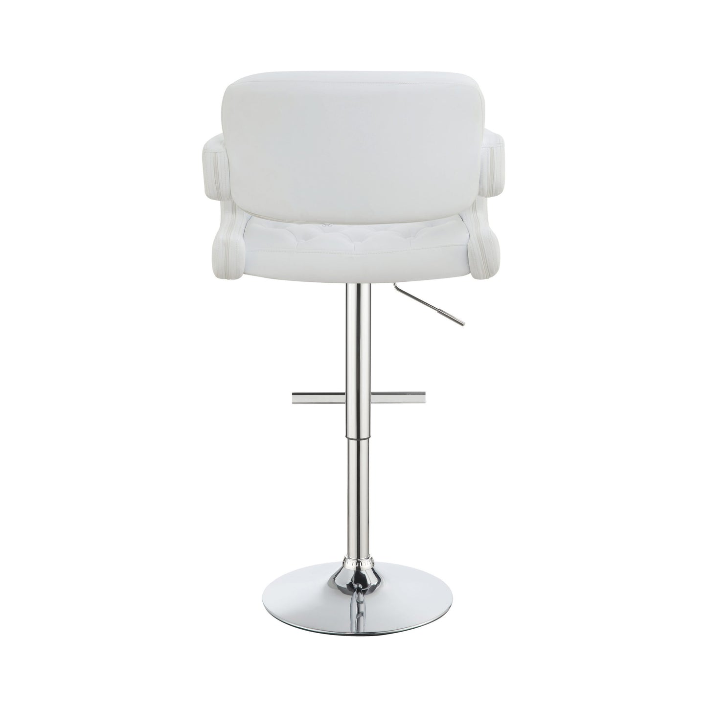 WHITE- 29" ADJUSTABLE HEIGHT BAR STOOL