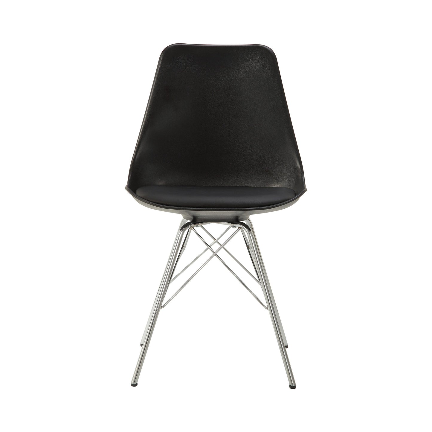 BLACK - ARMLESS DINING CHAIR