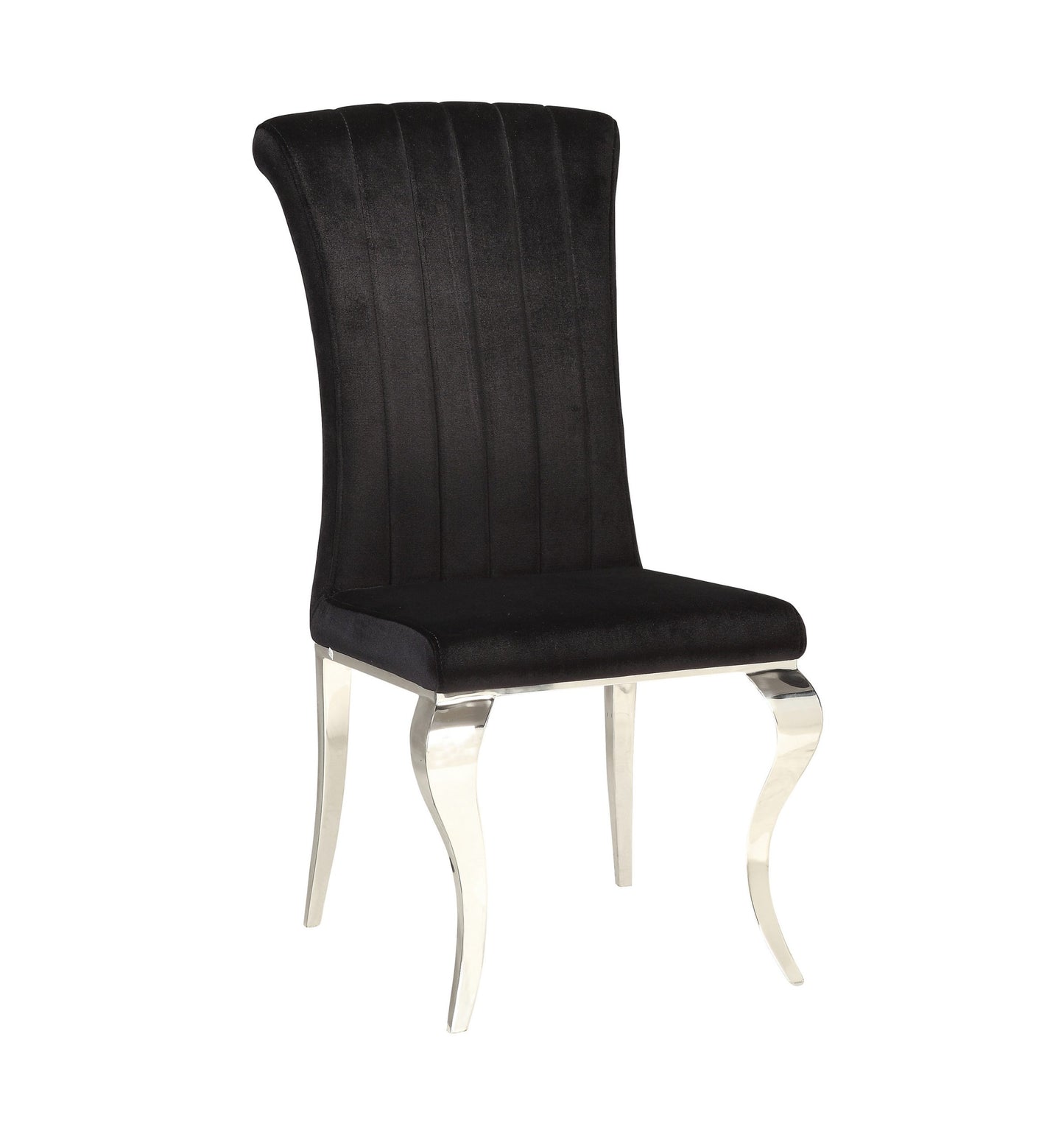 BLACK - UPHOLSTERED DINING CHAIR