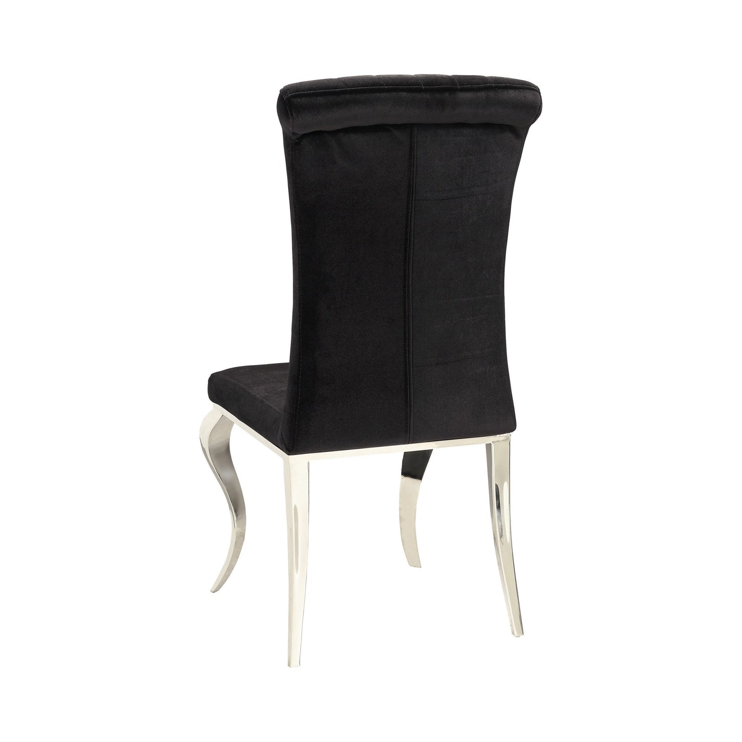 BLACK - UPHOLSTERED DINING CHAIR