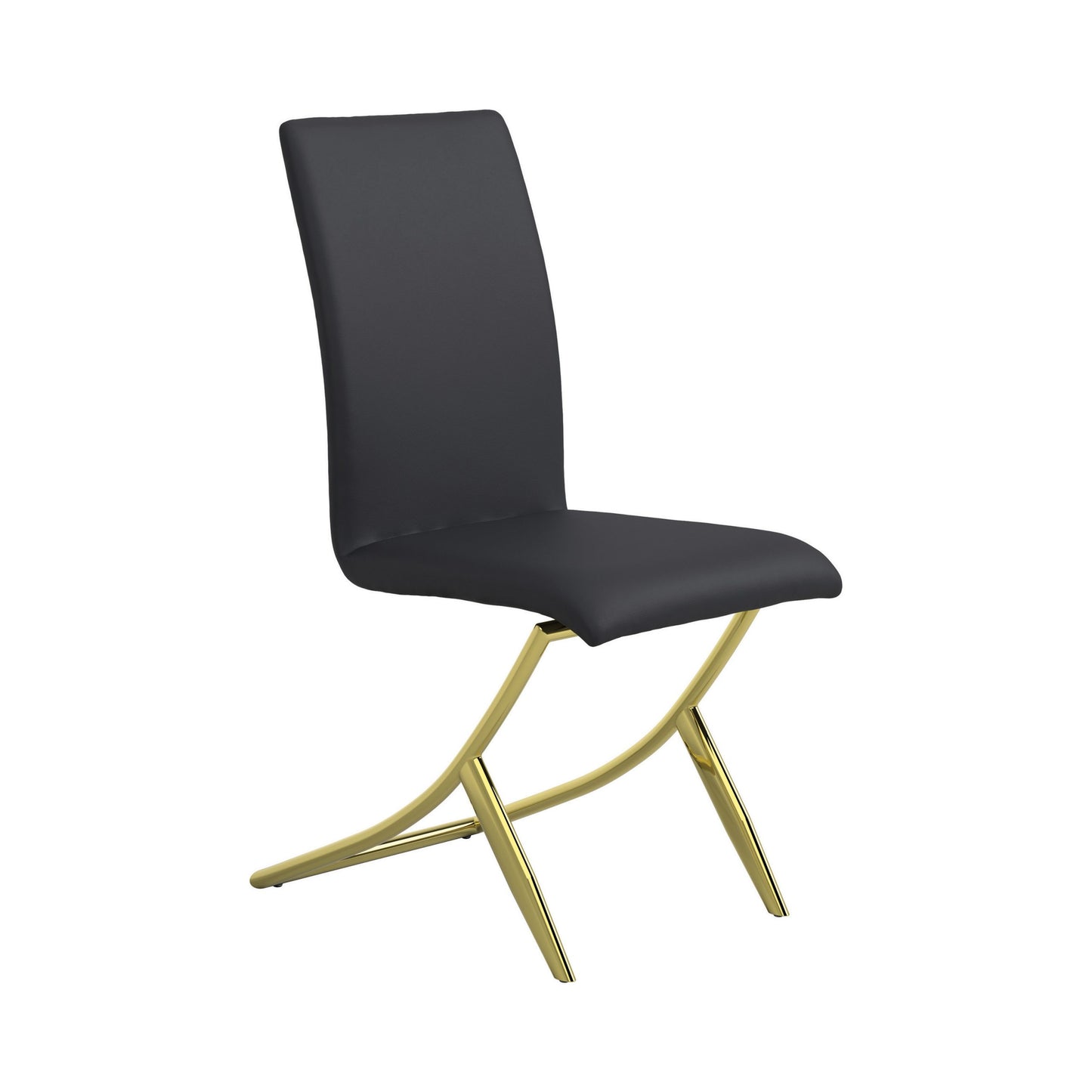 BLACK - UPHOLSTERED SIDE DINING CHAIR