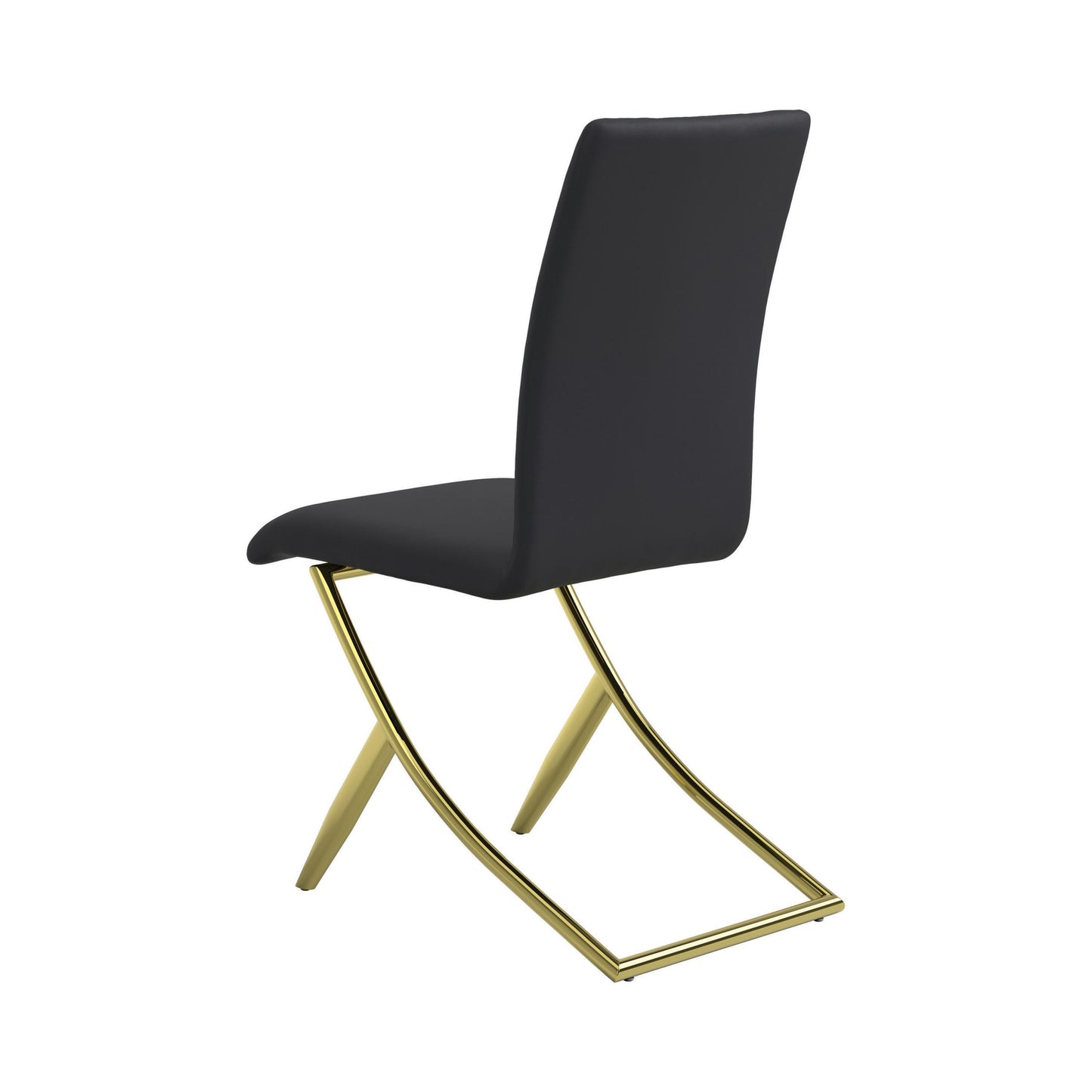 BLACK - UPHOLSTERED SIDE DINING CHAIR