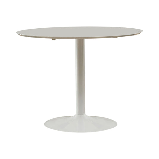 WHITE - ROUND DINING TABLE