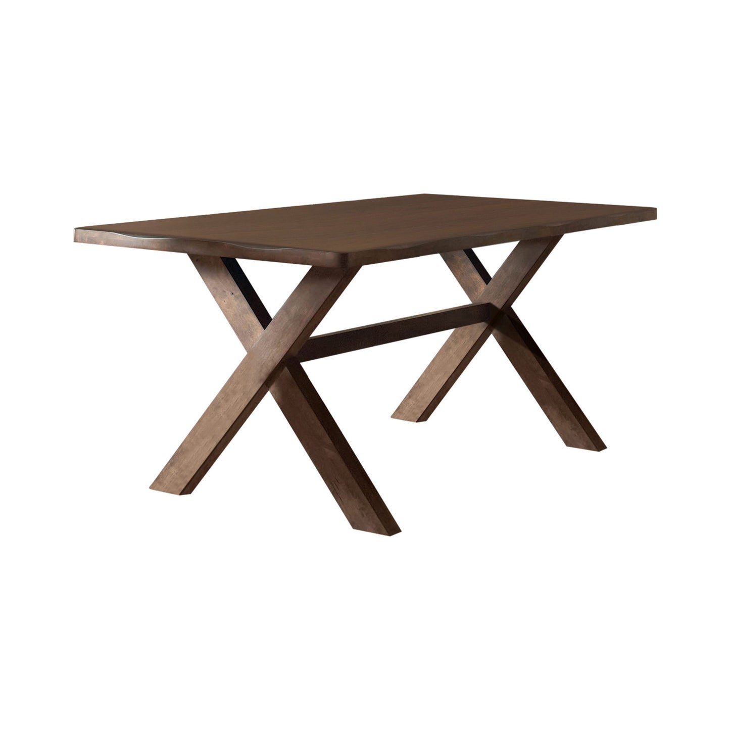 KNOTTY NUTMEG - X-SHAPED DINING TABLE