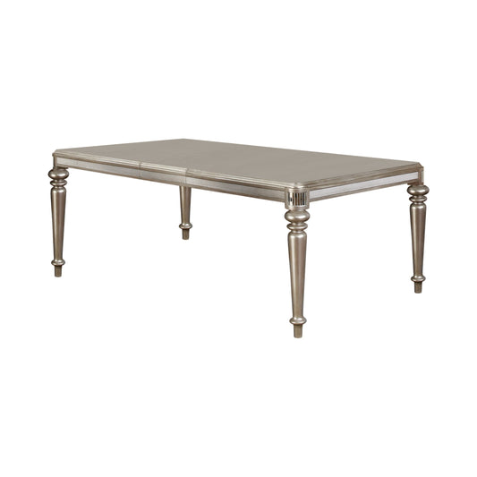 METALLIC PLATINUM - RECTANGULAR DINING TABLE