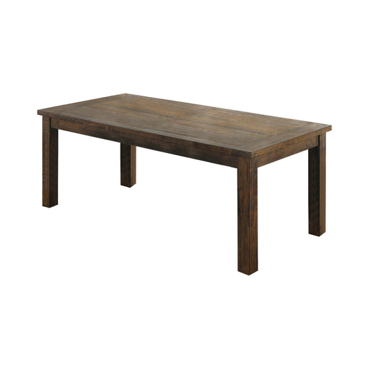 RUSTIC GOLDEN BROWN - RECTANGULAR DINING TABLE