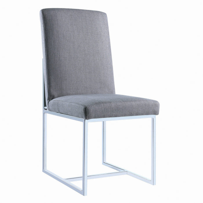 SLIDE  DINING CHAIR - Grey Contemporary Dining Chair | NorCal Furniture Santa Clara CA
