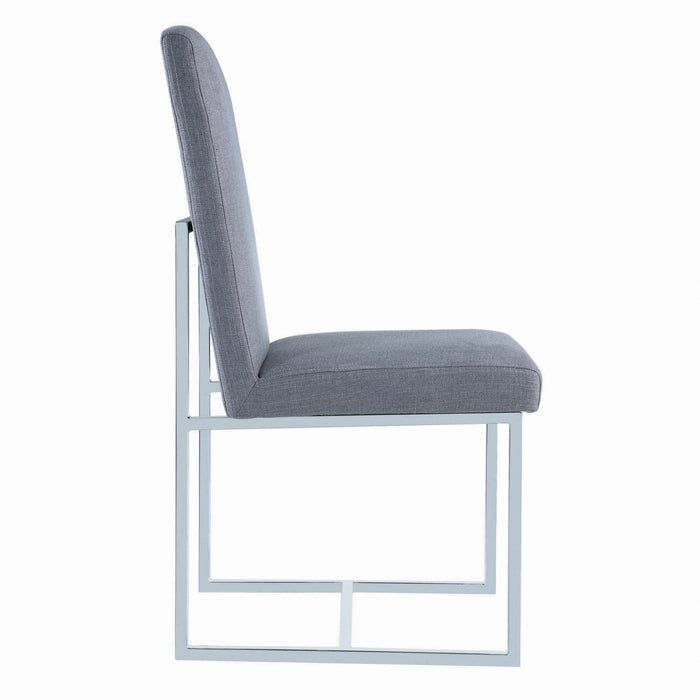 SLIDE  DINING CHAIR - Grey Contemporary Dining Chair | NorCal Furniture Santa Clara CA