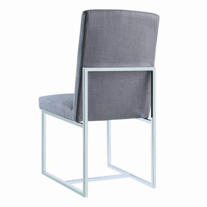 SLIDE  DINING CHAIR - Grey Contemporary Dining Chair | NorCal Furniture Santa Clara CA