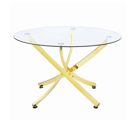 BRASS - ROUND DINING TABLE