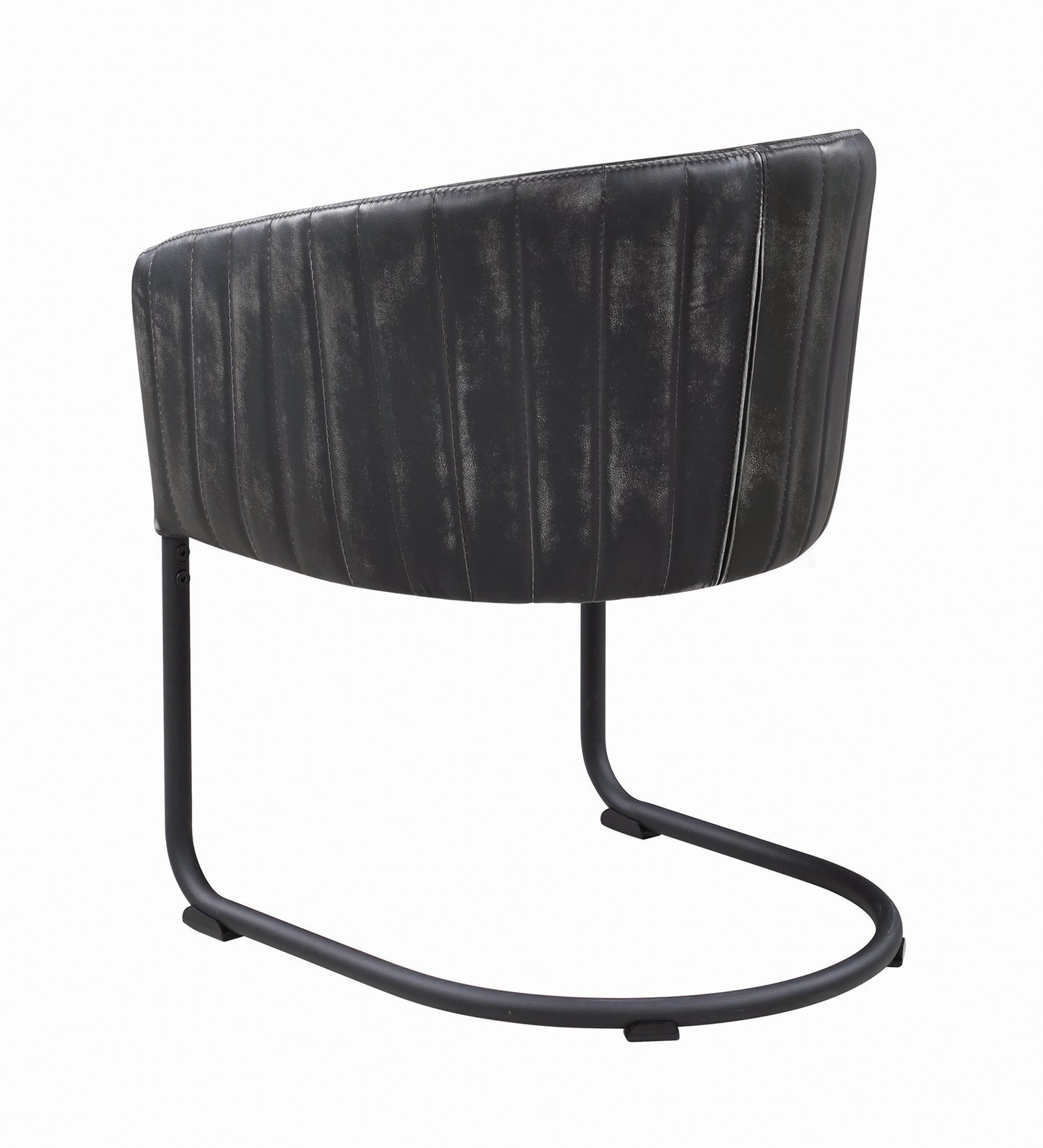 MATTE BLACK - UPHOLSTERED DINING CHAIR