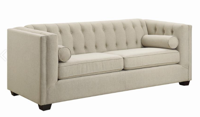 Essence Cairns Oatmeal White Stationary Sofa