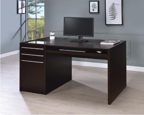 TON OFFICE TABLE - Brown Contemporary Office Table | NorCal Furniture Santa Clara CA