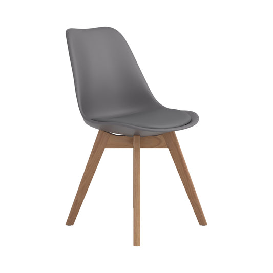 GREY - UPHOLSTERED SIDE DINING CHAIR