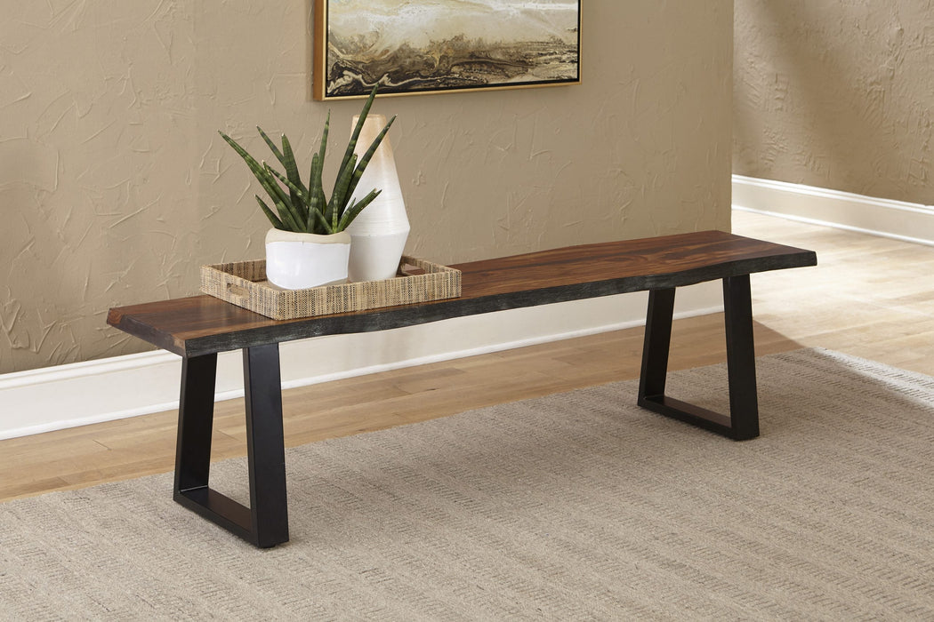 SHEESHAM  DINING BENCH - Grey Dining Bench | NorCal Furniture Santa Clara CA