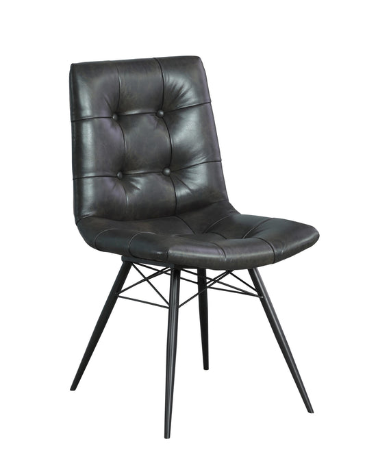 CHARCOAL - TUFTED DINING CHAIR