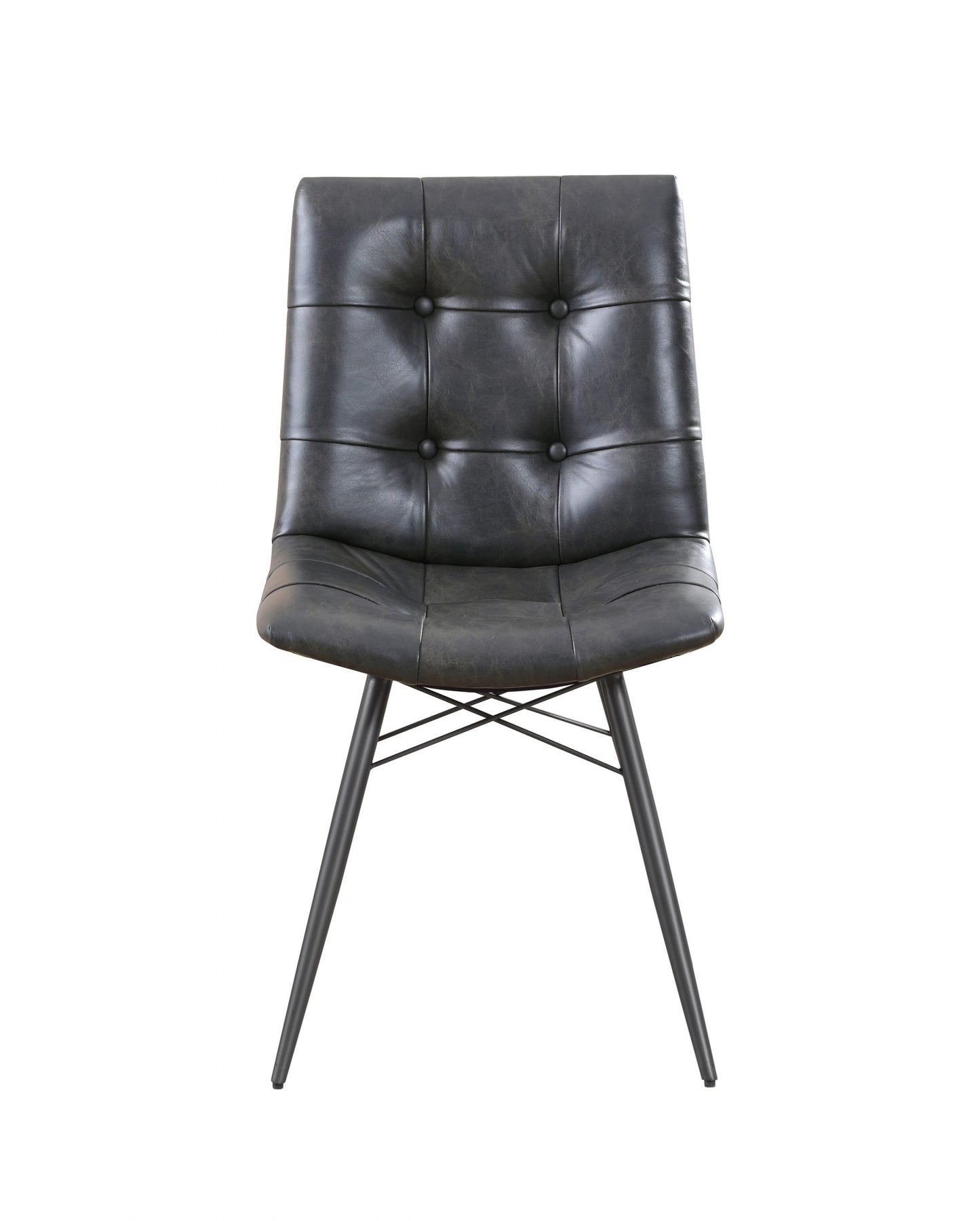 CHARCOAL - TUFTED DINING CHAIR