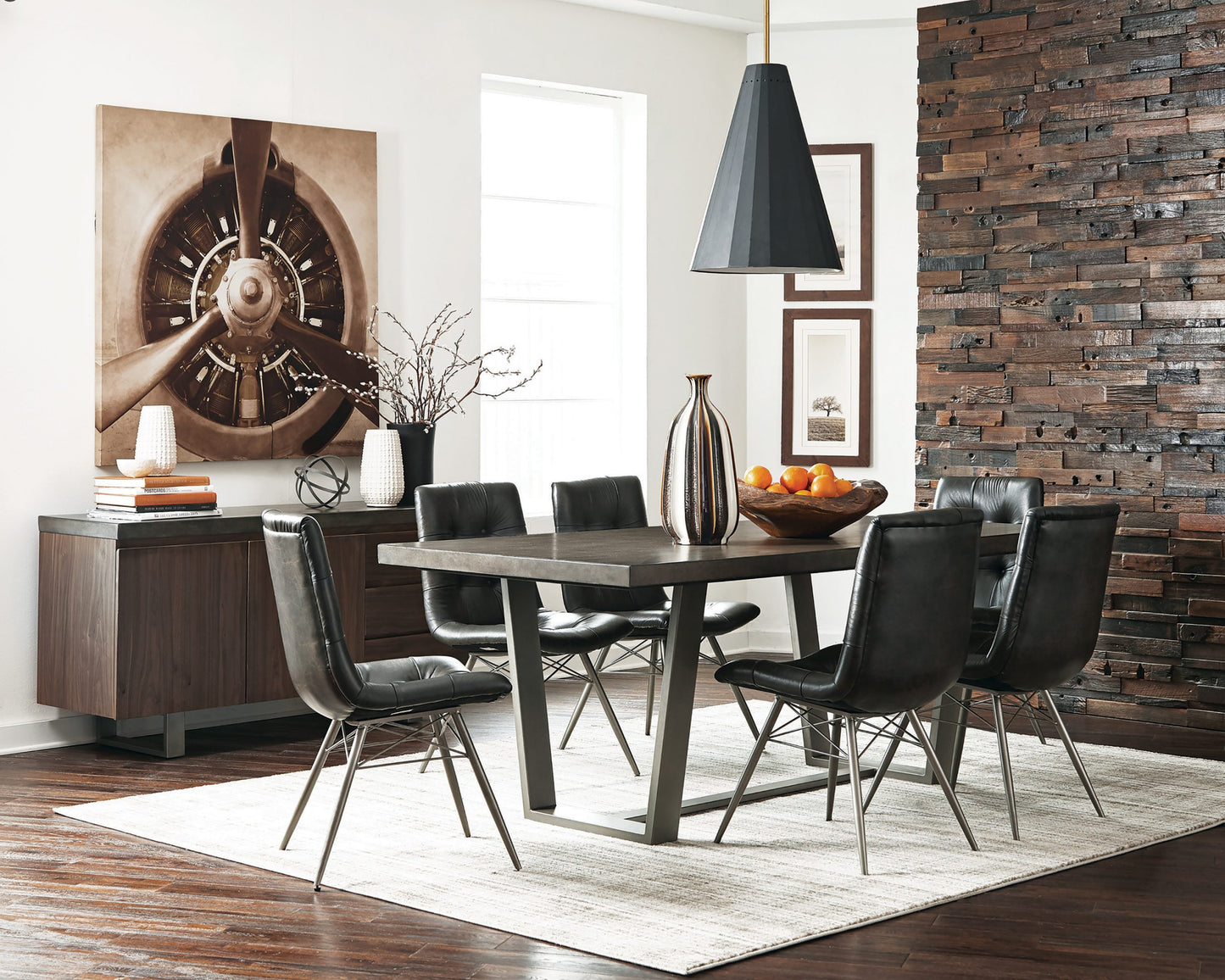 CHARCOAL - TUFTED DINING CHAIR