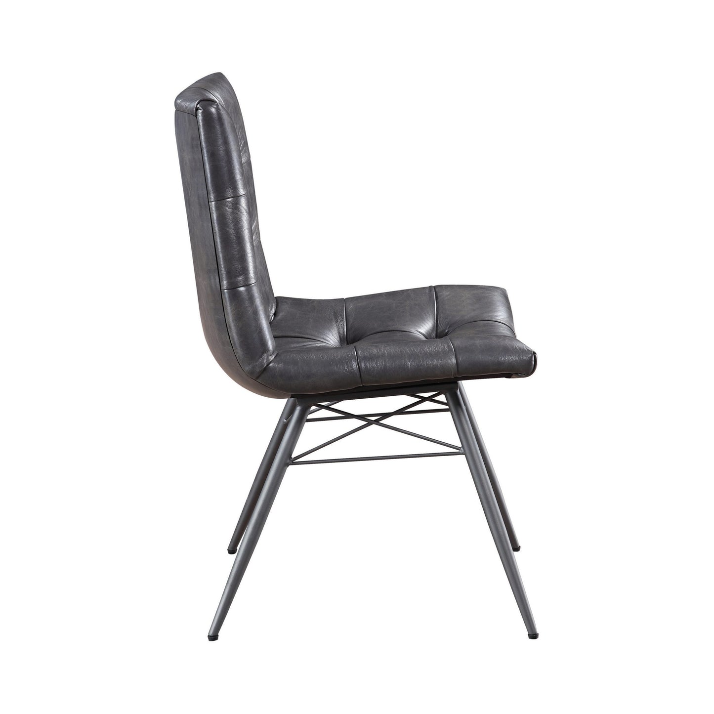 CHARCOAL - TUFTED DINING CHAIR