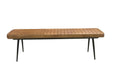 D BROWN  CUSHION SIDE BENCH DINING BENCH - Brown Dining Bench | NorCal Furniture Santa Clara CA