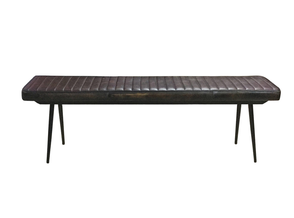 D BROWN - CUSHION SIDE BENCH- DINING BENCH
