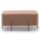 Adler Modern Brown Fabric Ottoman