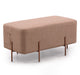Adler Modern Brown Fabric Ottoman