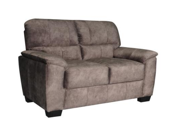 Charcoal Gray Stationary Loveseat