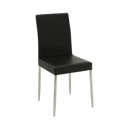 BLACK - UPHOLSTERED DINING CHAIR